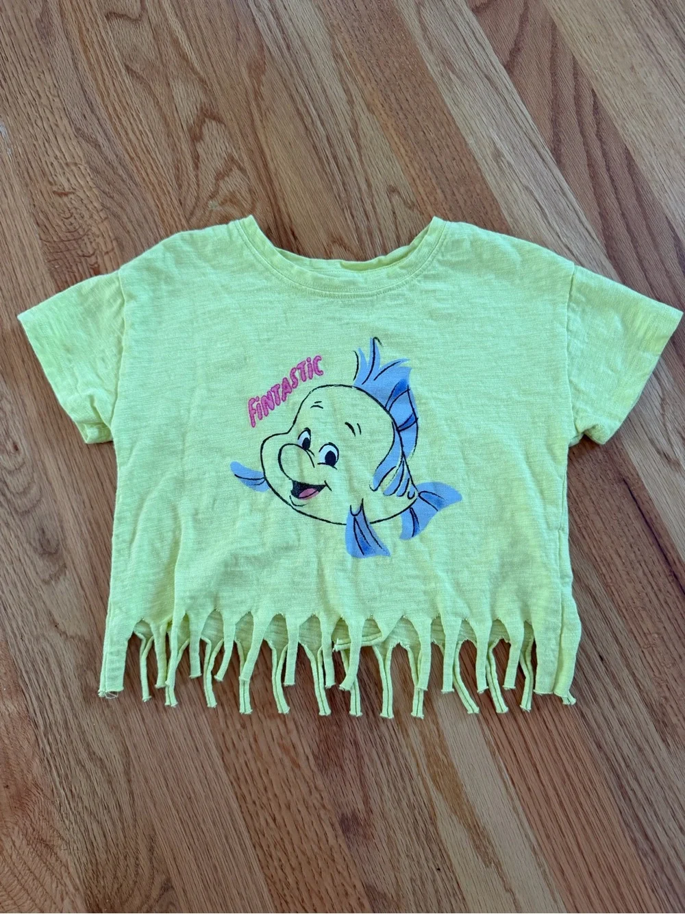 GAP Kids' Yellow 'Fin-tastic' Fringe Tee